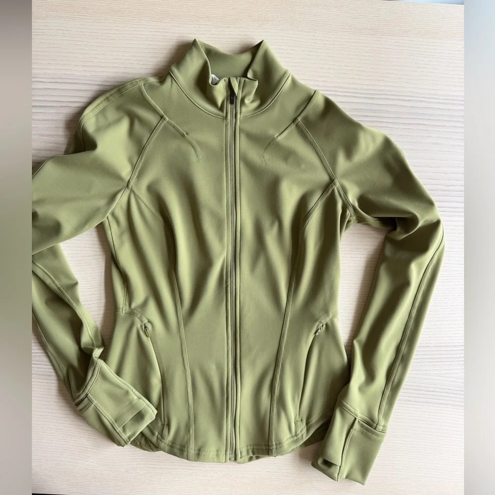 Lululemon InStill Jacket SmoothCover - Bronze Green - Size 6